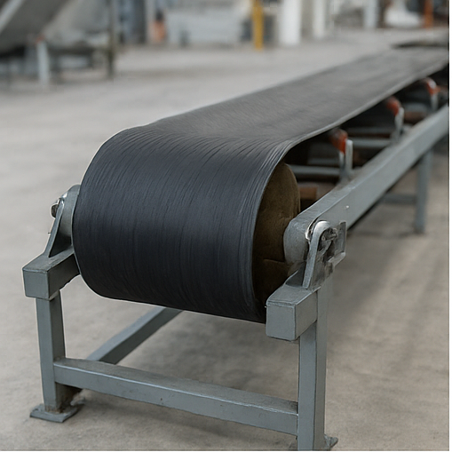 Drum belt conveyor